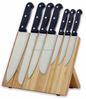 China Sustainable Handmade Bamboo Wooden Magnetic Cutlery Knife Block /Knife Storage for sale