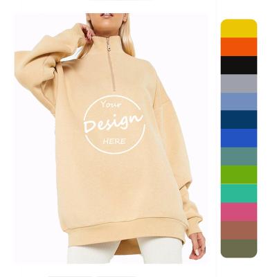 China Breathable OEM High Quality Hoodies Front Zipper French Terry Hoodie Embroidered Logo Blank Women Autumn Casual Pullover for sale