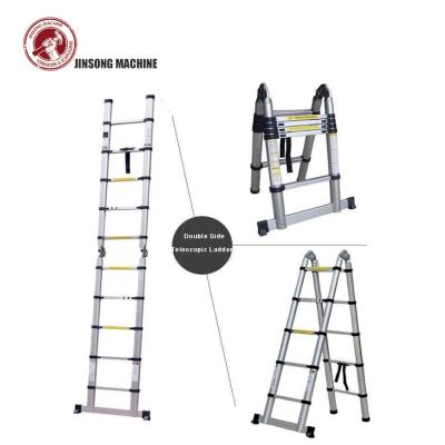 China High Quality Aluminum Telescopic Ladders Double Side Telescopic Ladder for sale