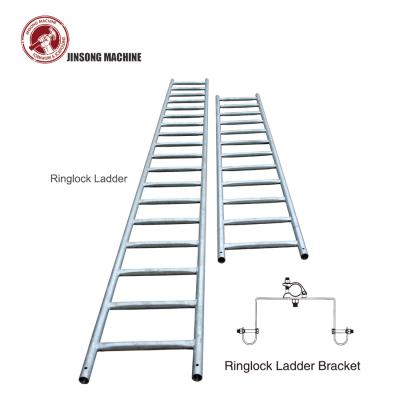 China Q235 Folding Ladders Galvanized Steel Scaffold Ladder Vertical Monkey Ladder For Construction for sale