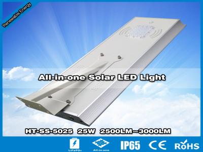 China Hitechled 25W Smart All-in-one Solar LED Street Light,Luminaria integrada de energia Solar for sale