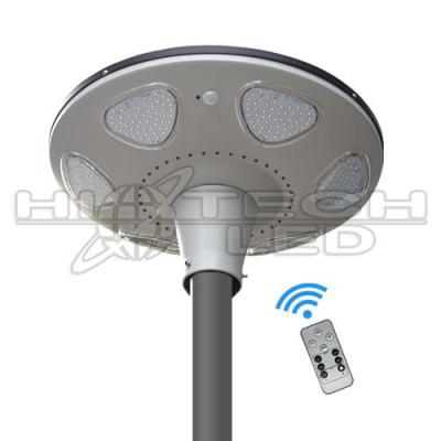 China HT-SG-UFO30,30W Smart UFO design all in one integrated solar LED street light, 360 degree lighting solar street light for sale