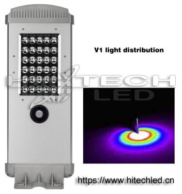 China Hitechled HT-SS-A110 10w 1000lm~2000lm all in one solar powered led street light for sale