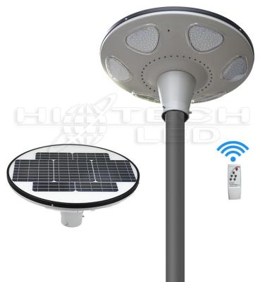 China Hitechled 50W Smart RGB UFO all in one solar LED garden light, 360deg lighting landscape solar LED light, HT-SG-UFO50 for sale