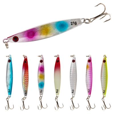 China Bass Fishing Lure Artificial Bait Jig Spoon Shore Lead Fish Sea Bait Casting Tackle A0018 for sale