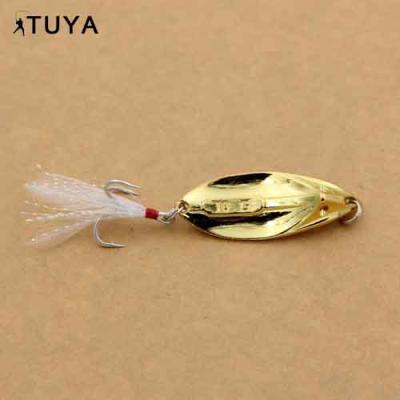 China Casting Alloy Metal Spoon Fishing Lure 4.5cm 5cm 10g 15g Hard Metal Lure for sale