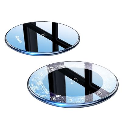 China Fashion Hadiyah Factory Amazon eBay HOT SALE 15W Wireless Charger Sensor Fast Charging Pad For Mobile Phones for sale