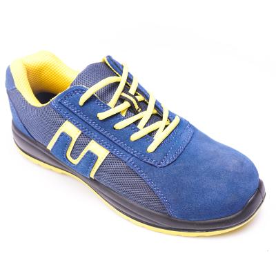 China Breathable Sport Shoes Mens Safety Shoes 2022 Suede Steel Toe Non Slip Work Shoes For Men for sale