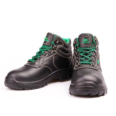 China Anti-smash Men's Steel Toe Industrial Safety Shoes Genuine Fashion Woodland Leather Shoe for sale