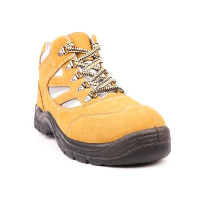 China Anti-smash Wholesale Mens Steel Toe Cap Steel Working Shoes Safety Shoe Stylish Boots for sale