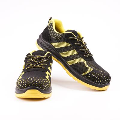 China New Steel Toe S1P Mens Fly Knit Breathable Sneakers Safety Shoes With Steel Toe for sale