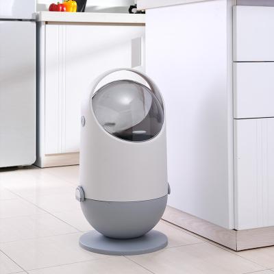 China Modern Design Office Restaurant Living Room Ergonomic Trash Can Cute Compactor Compress for sale