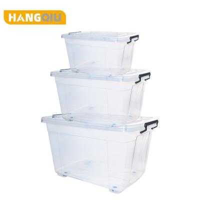 China Best Cheap Price Viable Selling Strong Sealed Plastic Storage Box Transparent For Living Room for sale