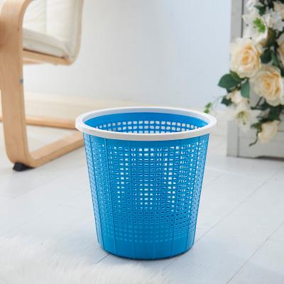 China Viable Wholesale Price Restaurant Home Room Kitchen Round Plastic Garbage Waste Bin Paper Bin for sale