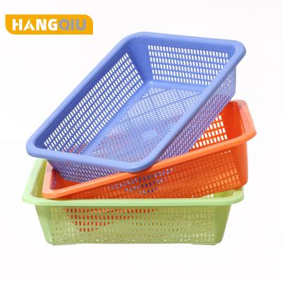 China Best Viable Price Stacked Storage Plastic Stackable Basket Large Size Plastic Storage Basket for sale