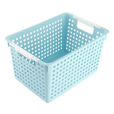 China Desktop Sustainable Vegetable Fruit PP Plastic Kitchen Household Storage Stackable Basket for sale