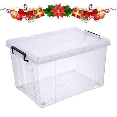 China Good Quality Viable Plastic Clothes Storage Box Stable Plastic Storage Box With Lid For Home for sale