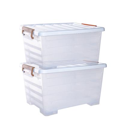 China Large Plastic Load Capacity Sustainable Kitchen Storage Box Large Modern Storage Box Plastic for sale