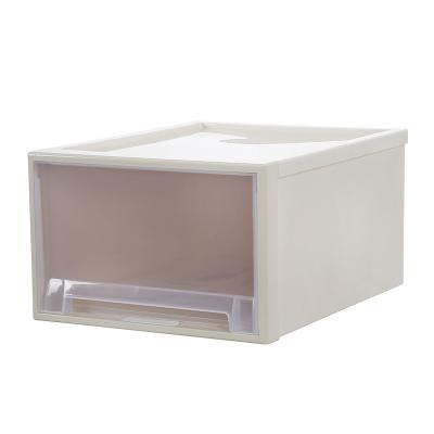 China Factory locked design directly thickened competitive price pp underwear drawer storage cabinet stackable plastic box for sale