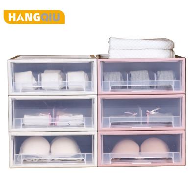 China High Quality Multi-Function Multi-Function Bra Underwear Socks Panties Modern Design Plastic Bin Divided Bin Drawer Divider Plastic Storage Box Home Underwear Collection Storage Drawer for sale