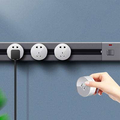 China Residential / Multipurpose Electric Wall Mounted Outlet Power Track System Removable Socket With Adapter For Home Office Hotel Hospital for sale