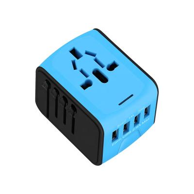 China Electrical Plug USB Products Sale Conversion Electrical Socket Power Plug Multi-Function Universal Adapter Hot Blue Residential/Multi-Purpose Travel for sale