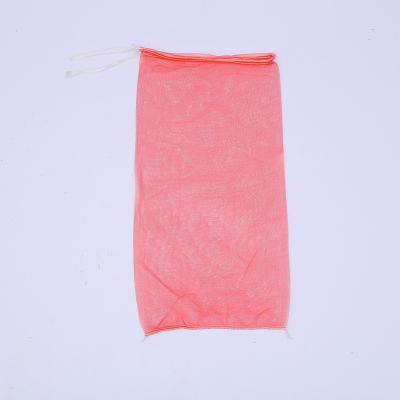 China Small Recyclable PE Knitted Mesh Bag 25*48cm For Package Fruits And Vegetables for sale