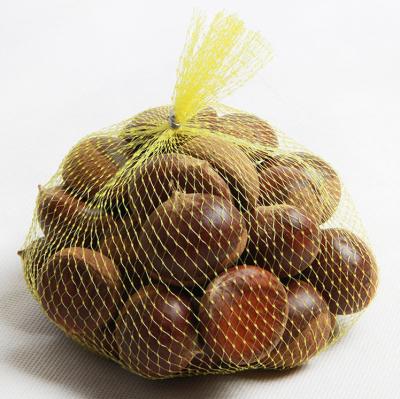 China Packing Fruit/Garlic/Ginger/Nuts/Eggs Wholesale Fruit Mesh Net Bag Chestnut Mesh Pouch Plastic Nylon Wire Woven Bag for sale