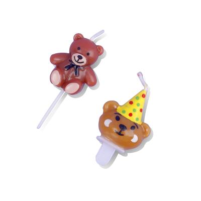 China Birthday Cake Decorations Back Bow Tie Thrower Hat Candles Cake Toppers for sale