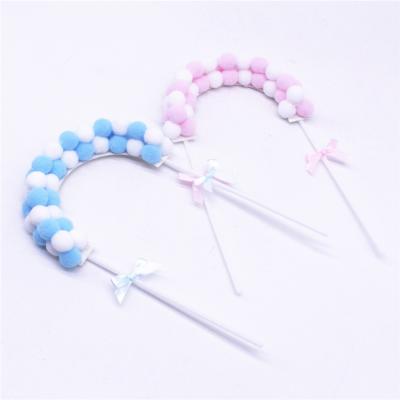 China 3 Year+ Kids Toy Plastic Small Cake Topper Set High Quality Cotton Balls Arches for sale