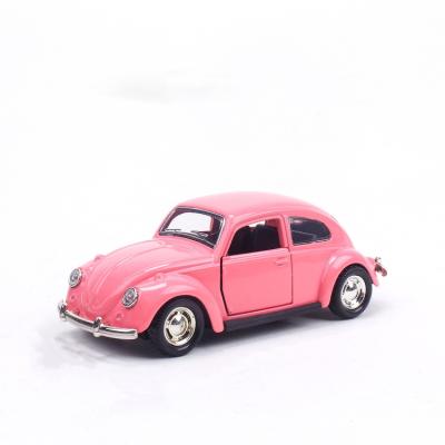 China 3 year+ Hot Selling Cheap Metal Small Kids Toy Topper Alloy Beetle Car Bueatiful Mini Birthday Cake for sale