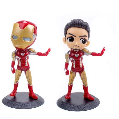 China Solid PVC Modern Cake Topper Iron Man Face Style And Helmets Style For Cake Decoration for sale