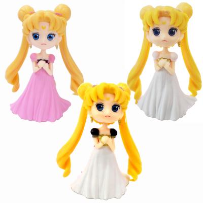 China 3 years+ Q cake topper version of the big-eyed princess solid sailor Moon medium for cake decoration for sale