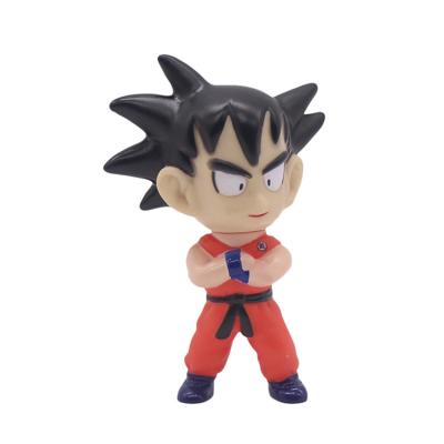 China 3 year+ High Quality Solid Vinyl Anime Dragon Ball Goku and Kling Cake Topper for sale