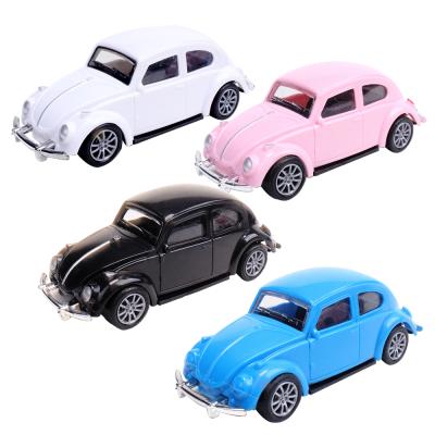 China Friction Toy Mini Cake Topper Plastic Pull Back Children's Car Model Vintage Plastic Car Models Car For Cake Decoration for sale