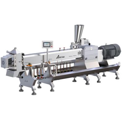 China food & Beverage plant processing line with twin-screw extruder for snack foods, textured protein, nutrition rice, breakfast cereals, fish feed and animal food Te koop