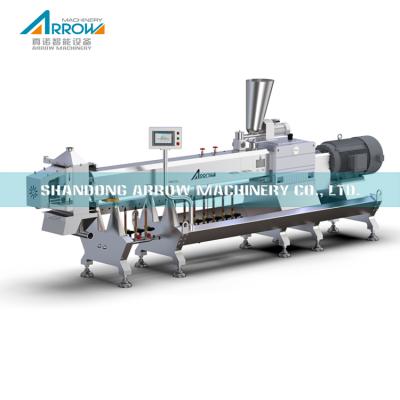 China Edible Rice Straw Production Line of Straw Non-plastic Grain Drinking Straw Twin Screw Extruder Machine for sale