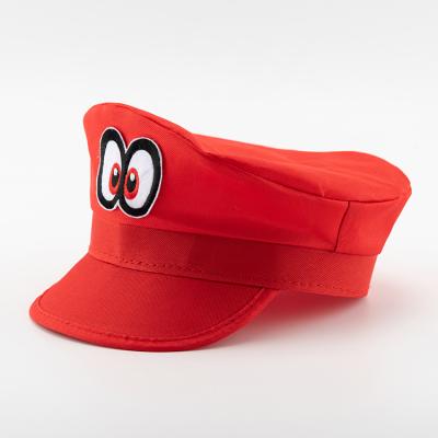 China New Striped Design Embroidered Super Crazy Anime Mario Hat Holiday Carnival Party Hats For Kids for sale