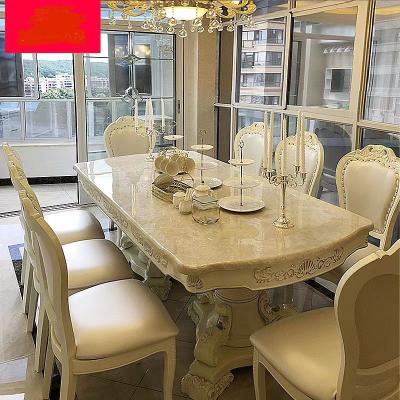 China Modern Luxury Wooden Dining Table 10 Chair Tables Durable Luxury Wood Modern Dining Table For Home for sale