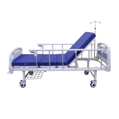 China rear & knee tilting S231LN Kareway name national price 2 motion crank manual patient bed for clinic for sale