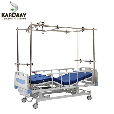 China Medical Care Bed Manual Hospital Bed 4 Cranks Orthopedic Rehabilitation Hospital Bed for sale