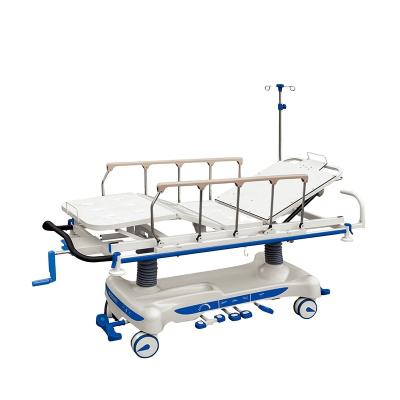 China Luxurious Hydraulic Rise And Fall Column Emergency Hydraulic Stretcher, Used Hospital Ambulance Stretcher Price Life For Hospital Bed Frame, 1 Year 1 Cranks for sale