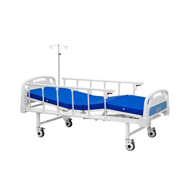 China rear & knee tilting hospital 2 best selling crank manual nursing home bed two medical bed for sale