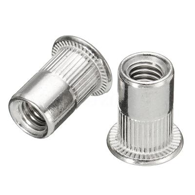 China Heavy Industry Customized Threaded Inserts Stainless Steel Rivet Nuts With Knurled for sale