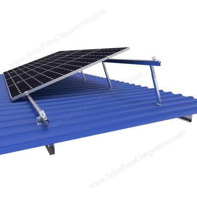 China Easy Installation Solar System Adjustable Metal Roof Rack Bracket System Bracket Solar Tilt Rear Leg for sale