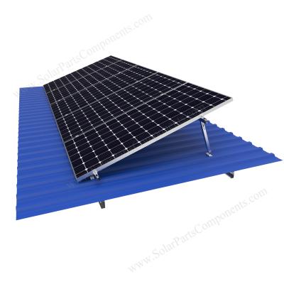 China PV Solar Panel Installation Adjustable Tilt Metal Roof Mounting Systems Adjustable Solar Panel Rack for sale