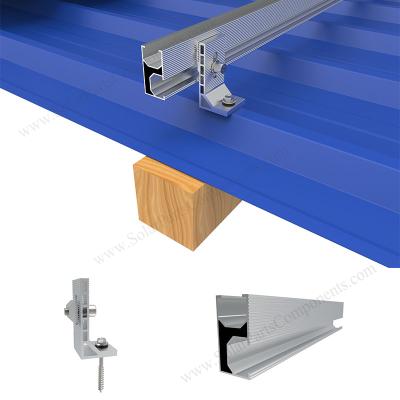 China Metal Tin Roof Mounting Systems Aluminum Solar L-Feet Brackets For Solar Roof Mounting System for sale