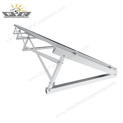 China Aluminum Easy Install Solar Power System Triangle Flat Roof Mounting System for sale