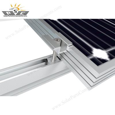 China Aluminum Adjustable Mounting Ballast Bast Flat Roof Solar Panels Solar Mount for sale