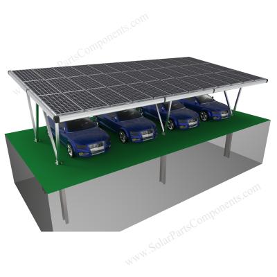 China Easy Installation Solar Carport Mount System Waterproof Solar Carport Solar Aluminum Bracket for sale